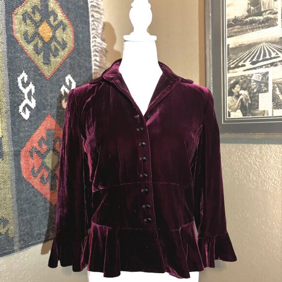 Lauren Ralph Lauren Velvet Blazer - Picture 1 of 6